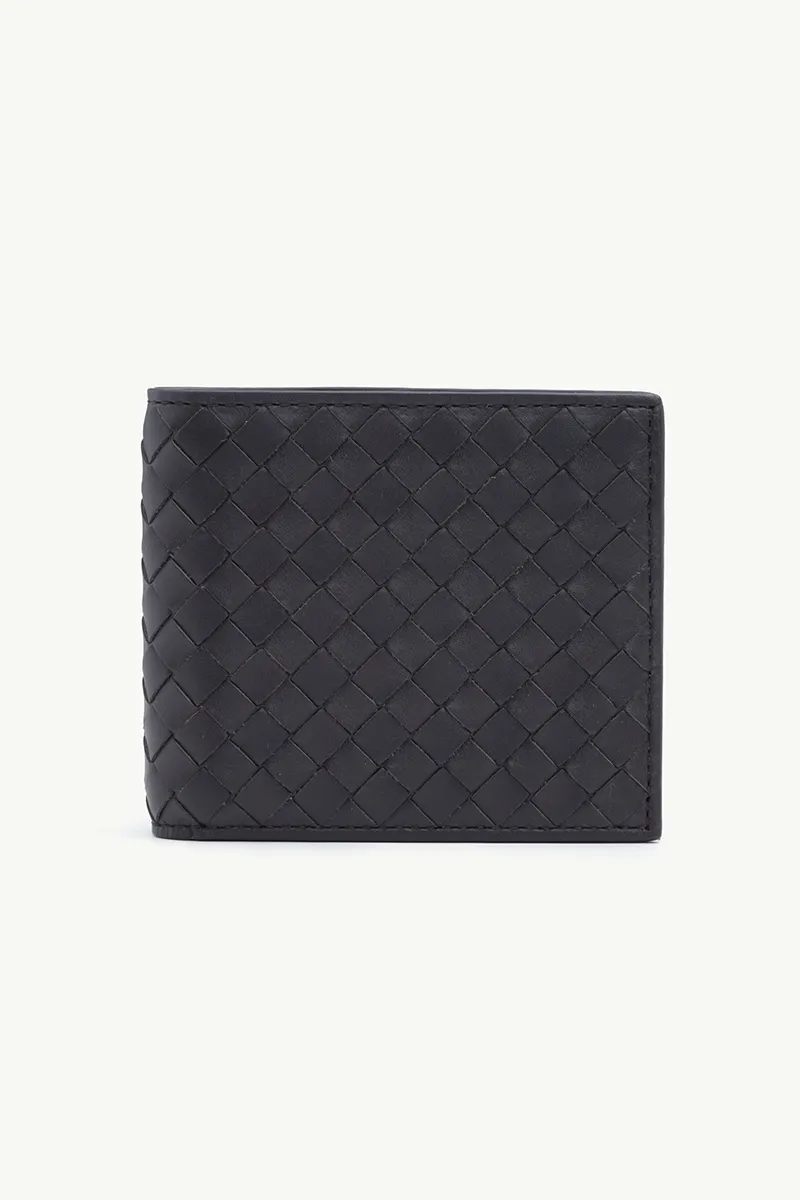 BOTTEGA VENETA Men VN Intrecciato Bi-fold Wallet in Espresso 0