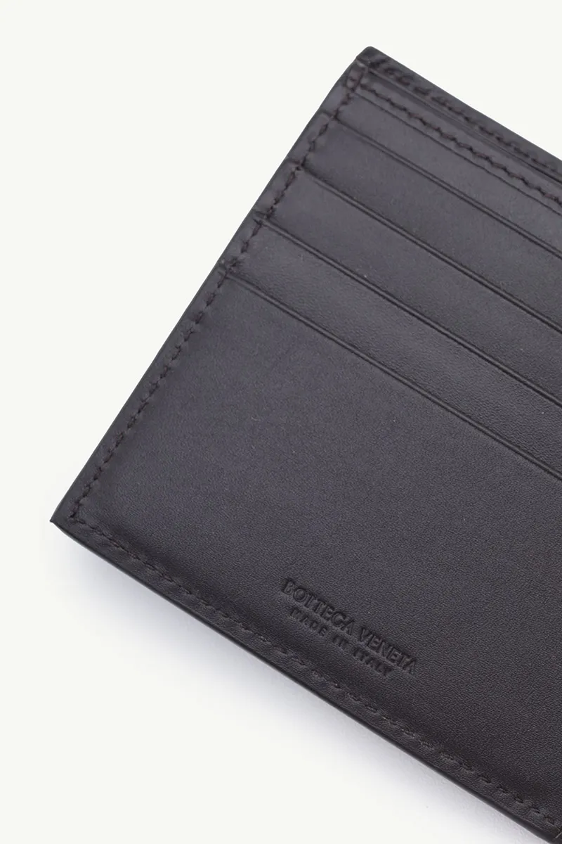 BOTTEGA VENETA Men VN Intrecciato Bi-fold Wallet in Espresso 4