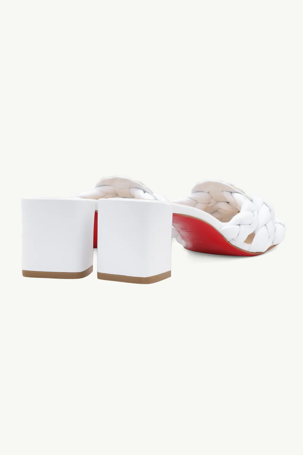 CHRISTIAN LOUBOUTIN Women Marmela Mules 55mm in White Nappa Leather 2