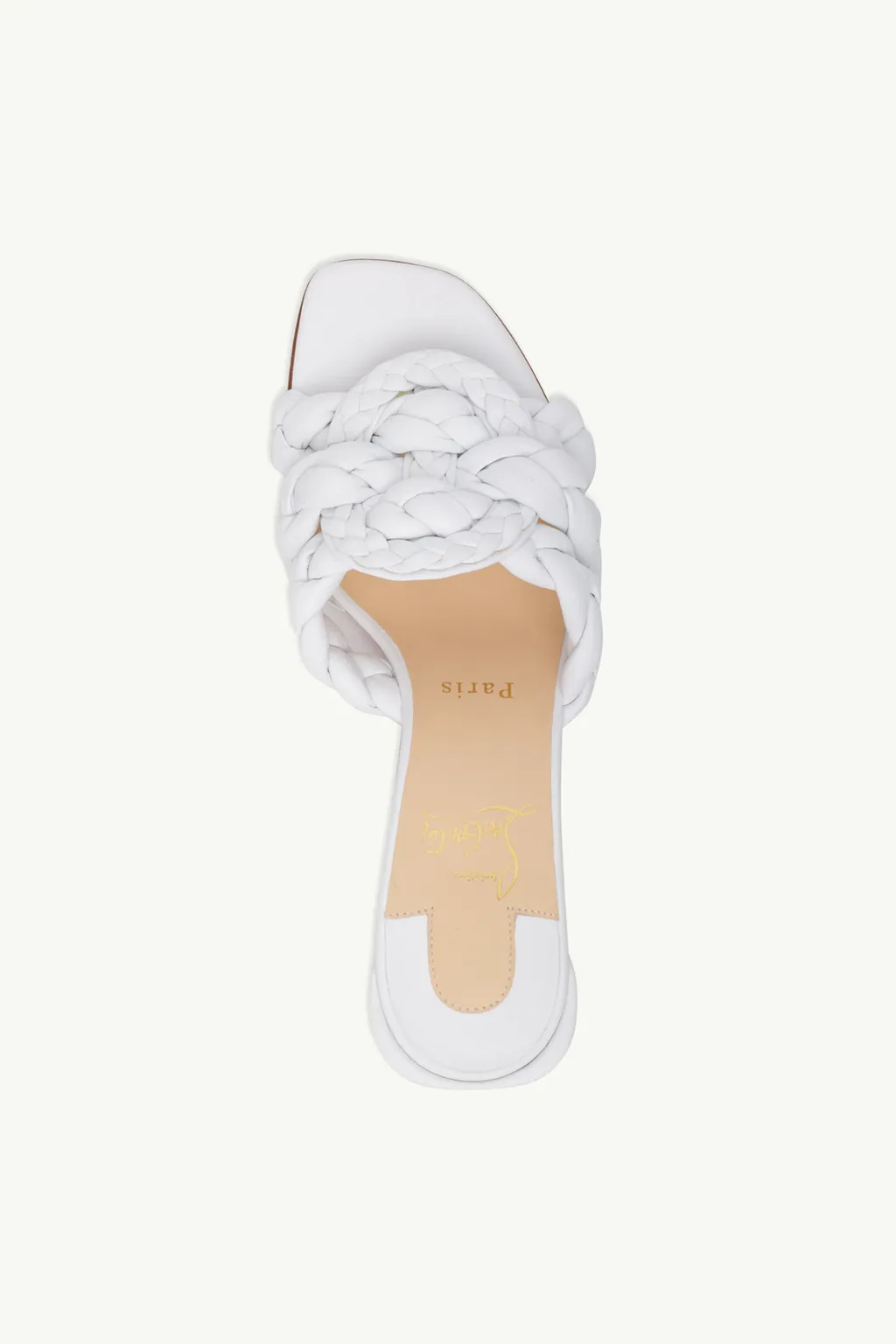 CHRISTIAN LOUBOUTIN Women Marmela Mules 55mm in White Nappa Leather 3