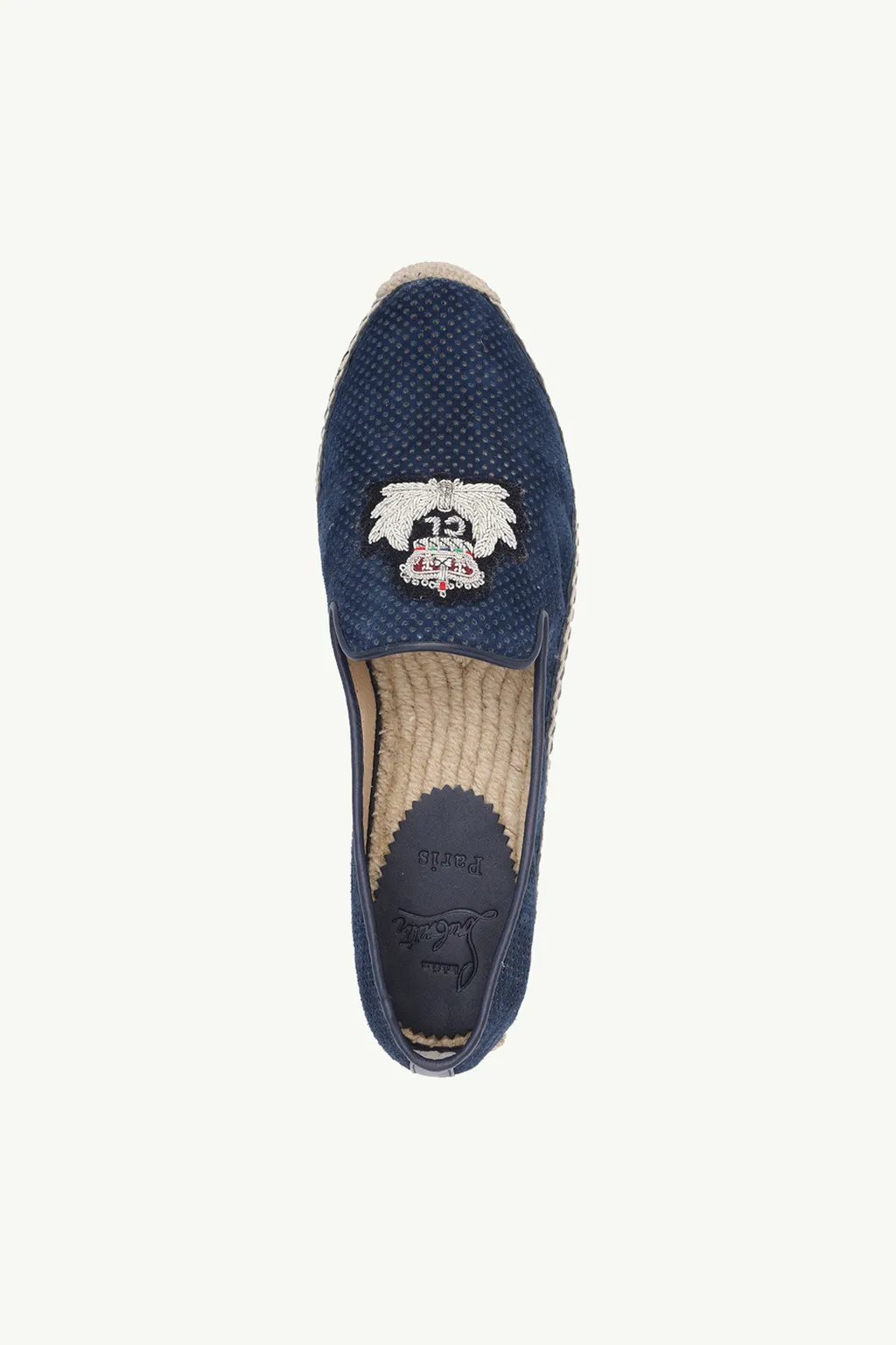 CHRISTIAN LOUBOUTIN Women Nanou Orlato Mesh Espadrilles in Navy 3