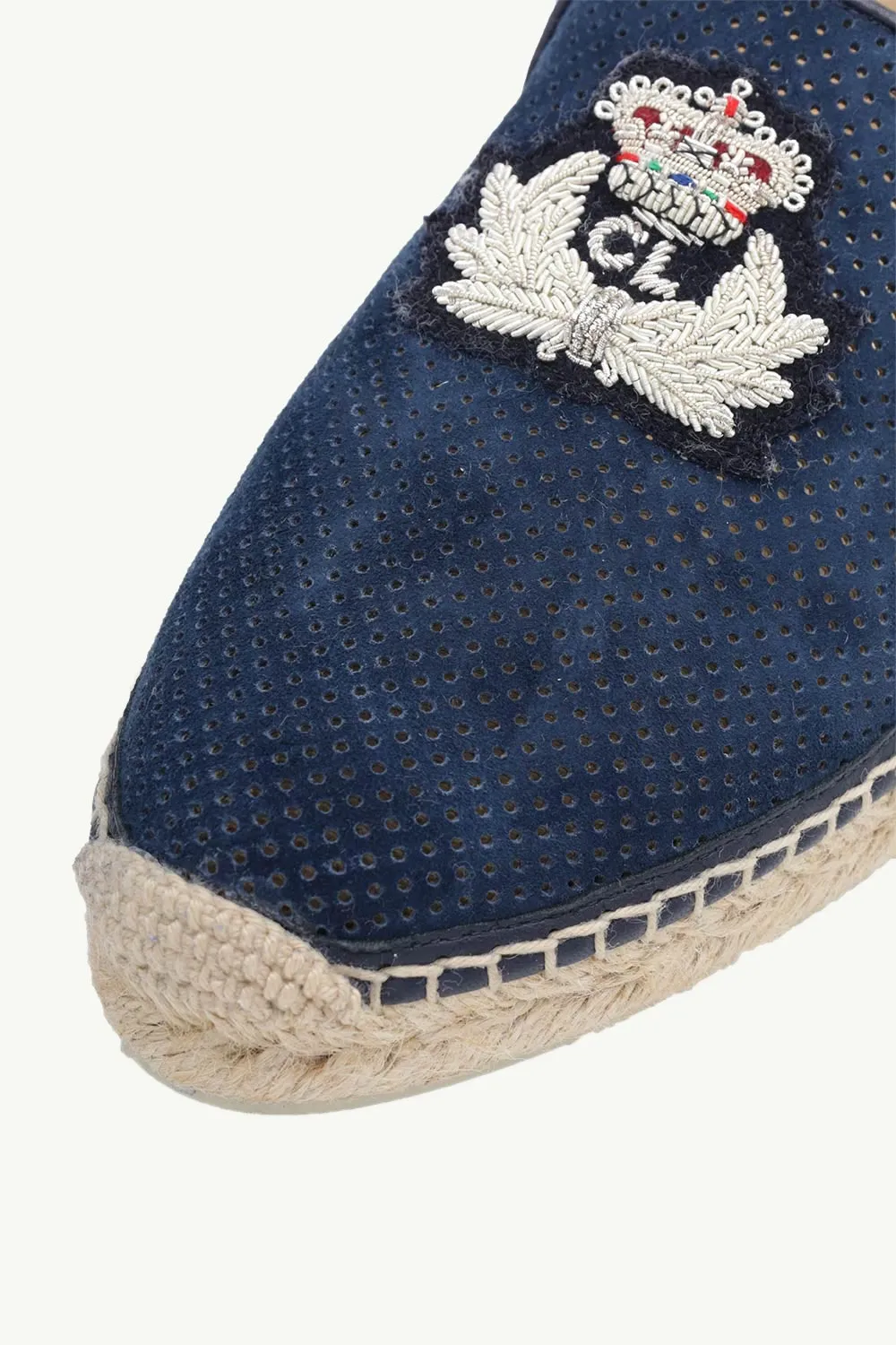CHRISTIAN LOUBOUTIN Women Nanou Orlato Mesh Espadrilles in Navy 4
