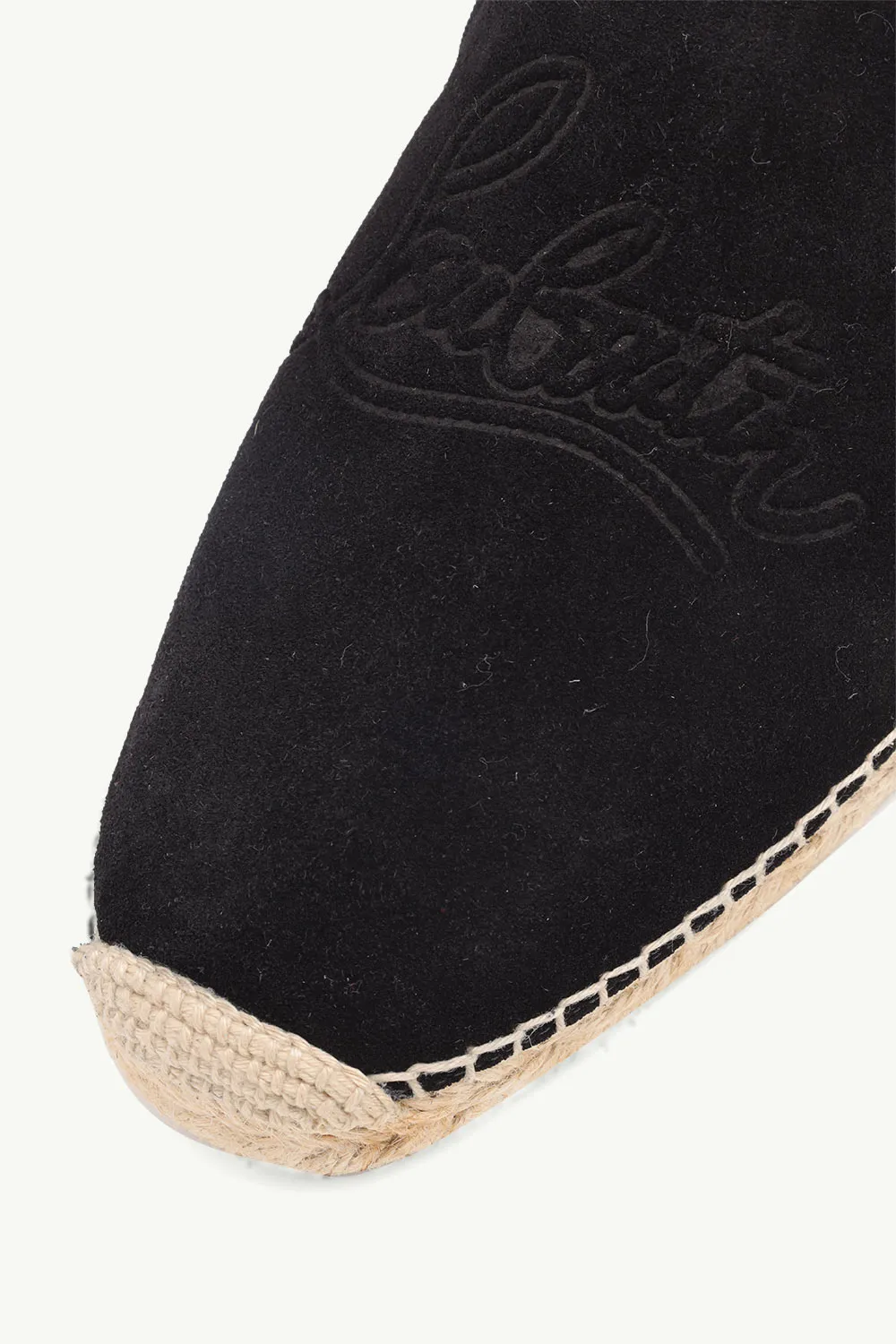 CHRISTIAN LOUBOUTIN Men Esparadra Espadrilles in Black Crosta Leather 4