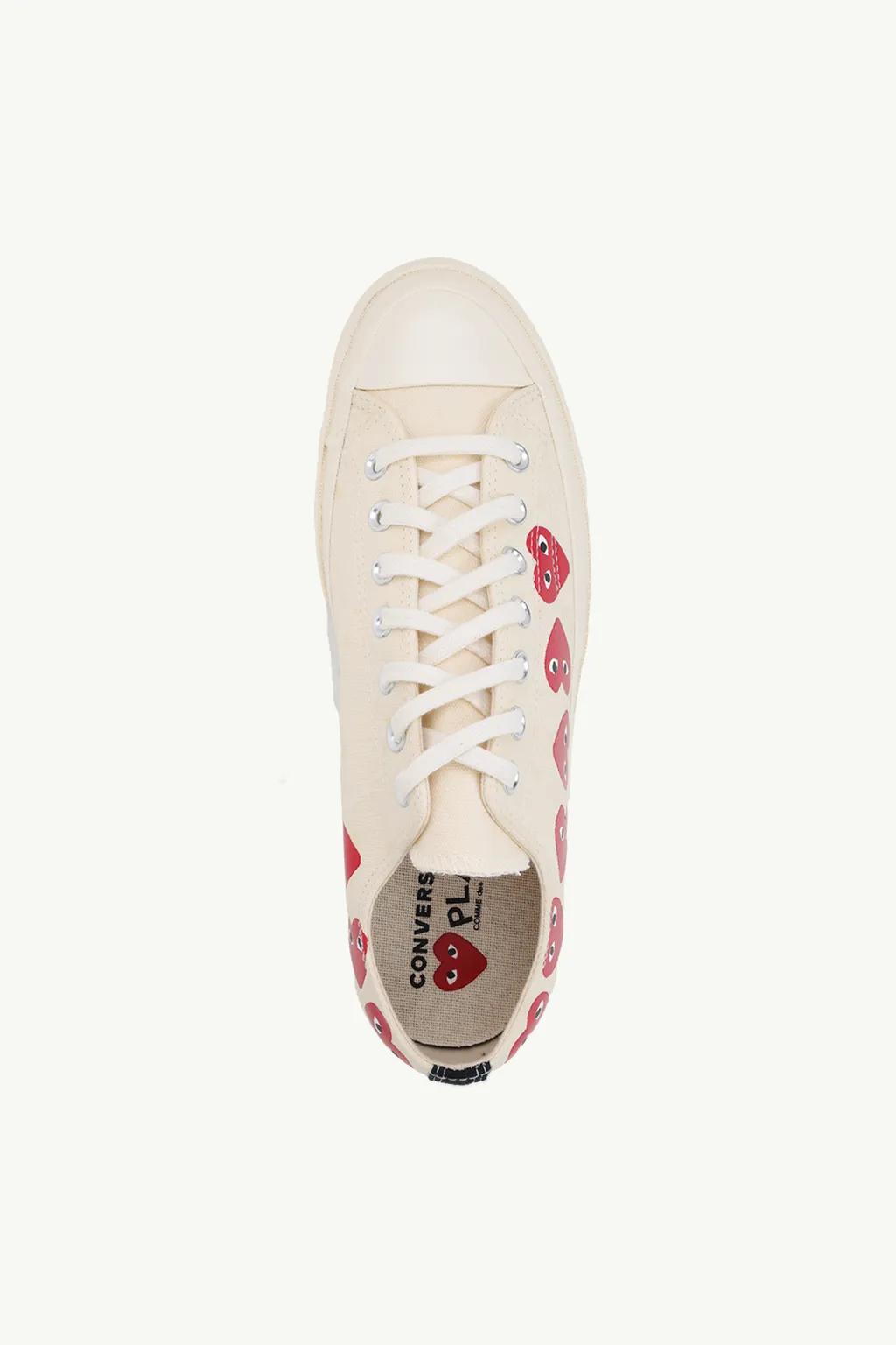 CONVERSE X PLAY CDG Chuck 70 Multi Heart Low Top Sneaker in Off White 3