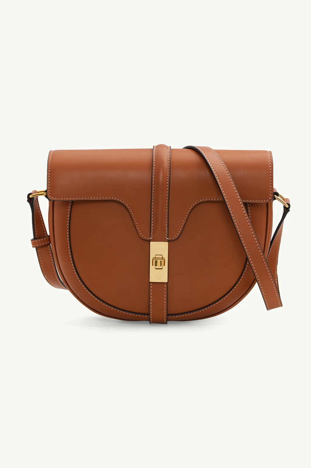 CELINE Medium Besace 16 Shoulder Bag in Tan Smooth 0