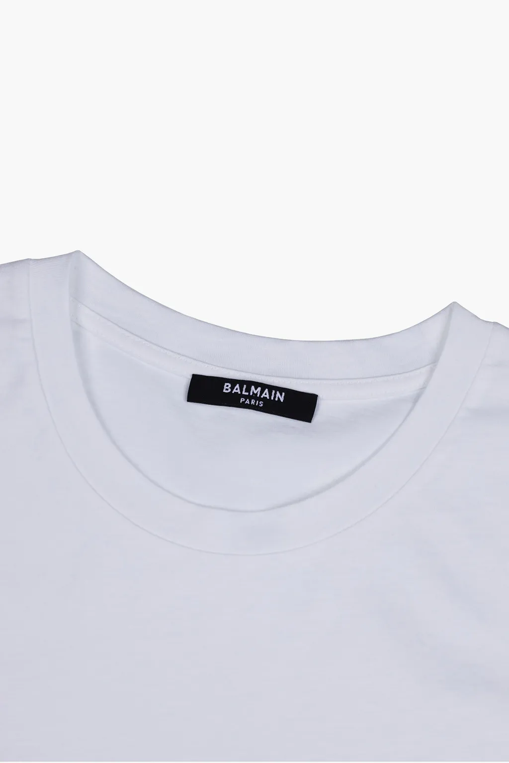 BALMAIN Women Balmain Paris Logo T-Shirt in White/Pink 3