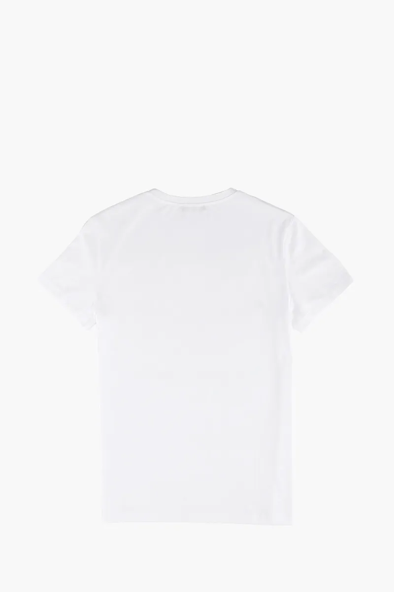 BALMAIN Men Balmain Paris Logo Relaxed Fit T-Shirt in White/Black 1