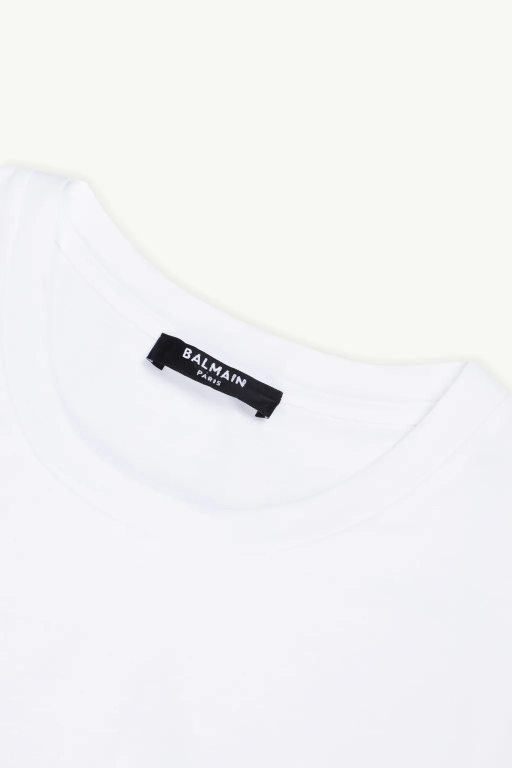 BALMAIN Women Balmain Metallic Bold Logo T-Shirt in White/Silver 3