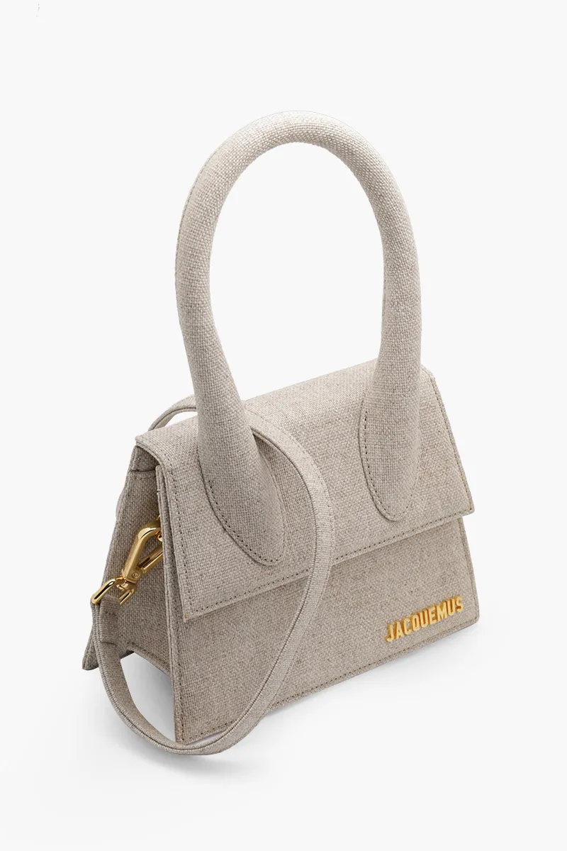 JACQUEMUS Le Chiquito Bag in Beige Linen 2