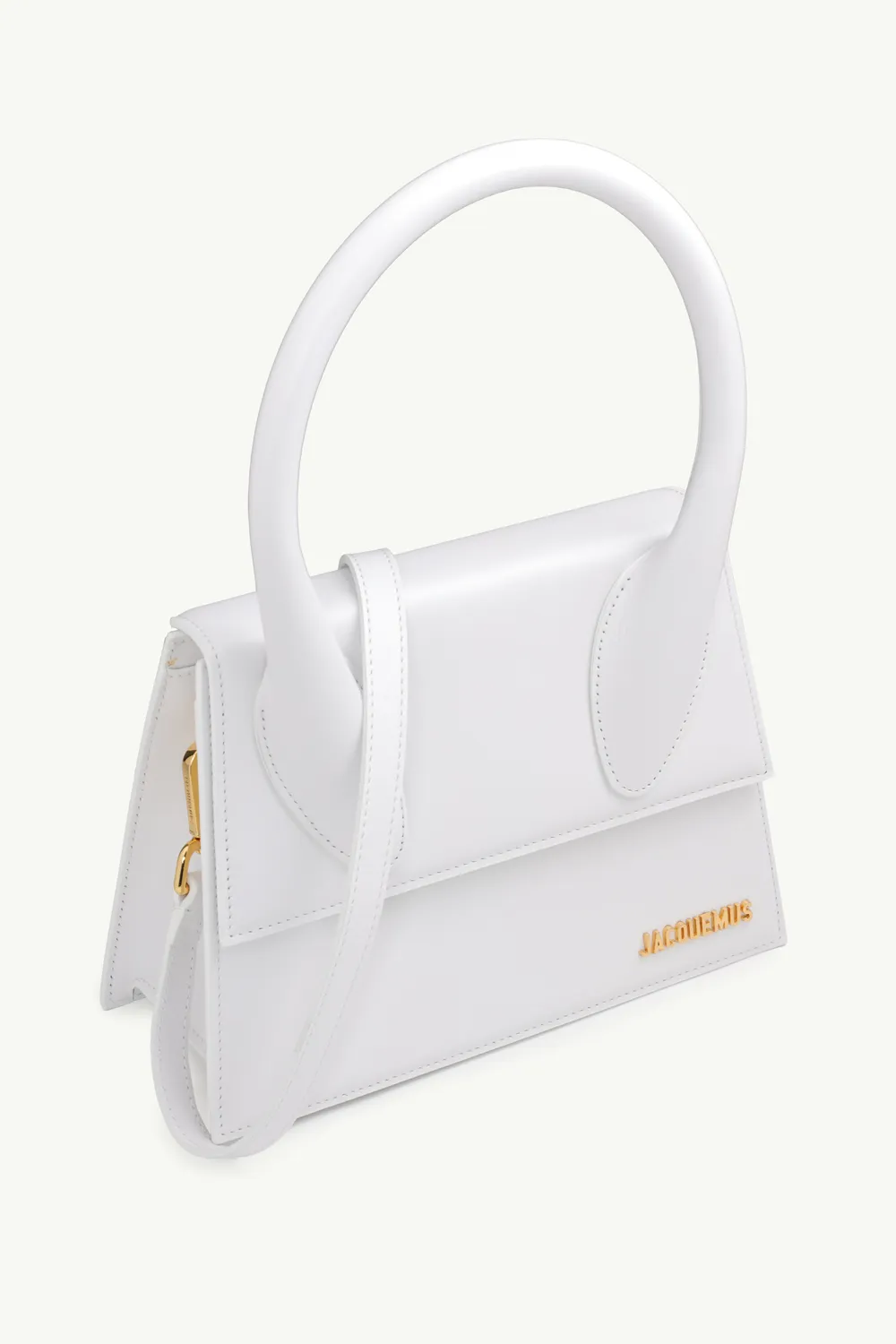 JACQUEMUS Le Grand Chiquito in White Leather 2
