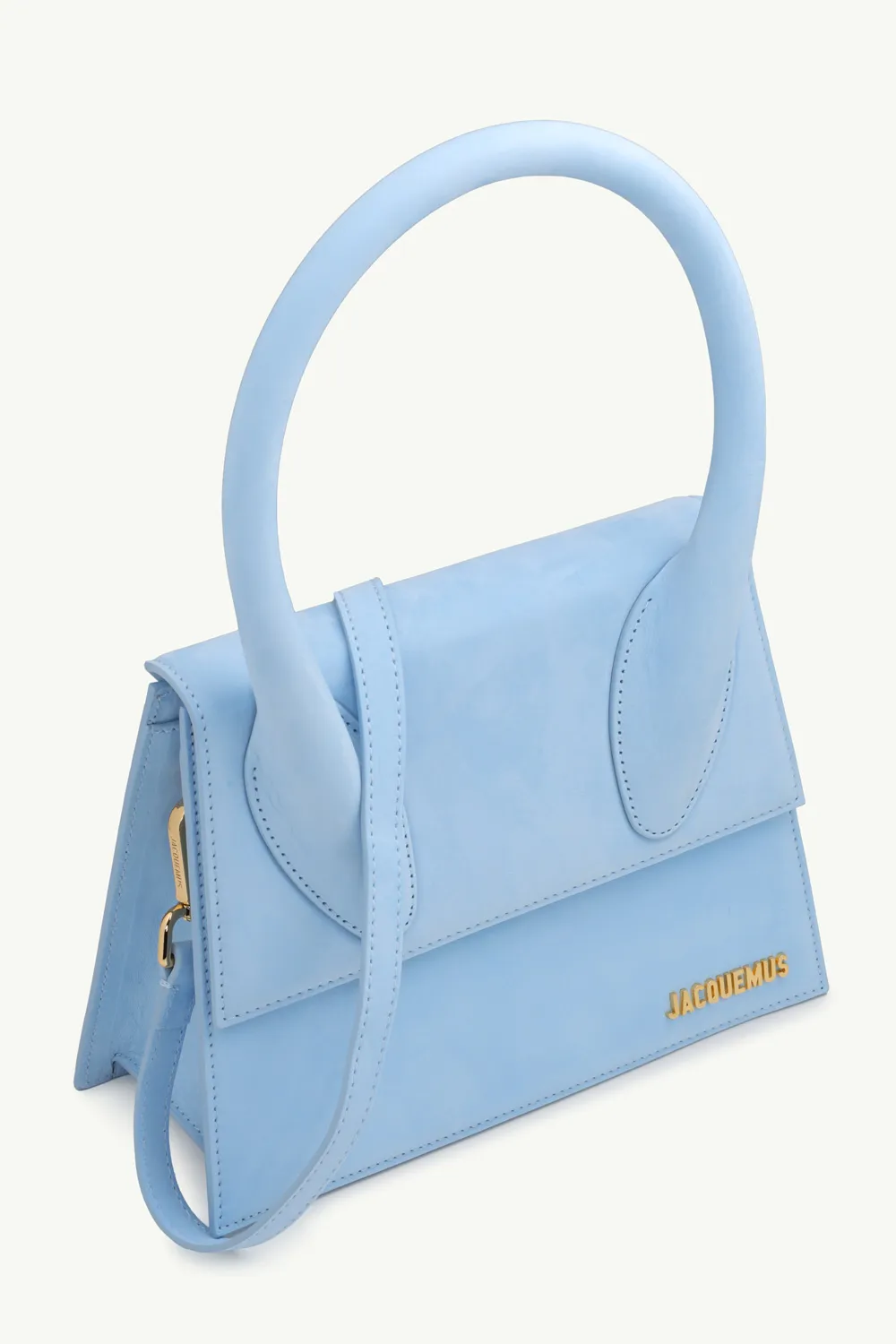 JACQUEMUS Le Grand Chiquito in Light Blue Nubuck Leather 2