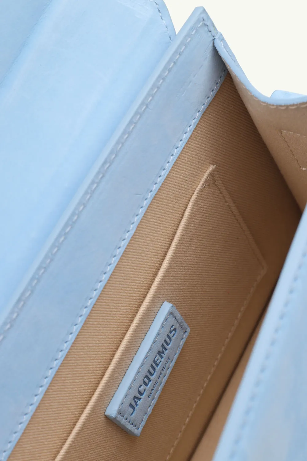 JACQUEMUS Le Grand Chiquito in Light Blue Nubuck Leather 3