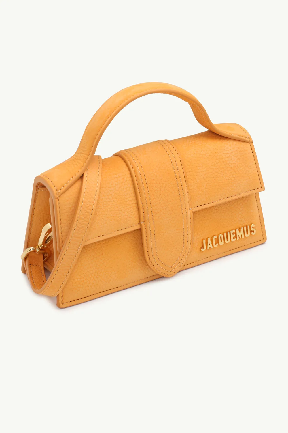 JACQUEMUS Le Bambino in Orange Suede with Adjustable Strap 2