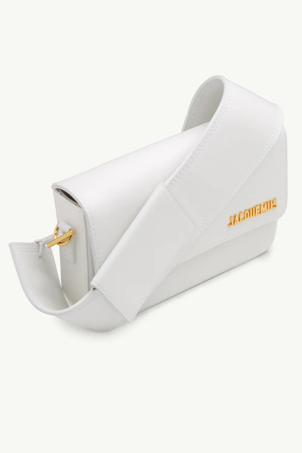 JACQUEMUS Le Carinu Bag in White Leather 2