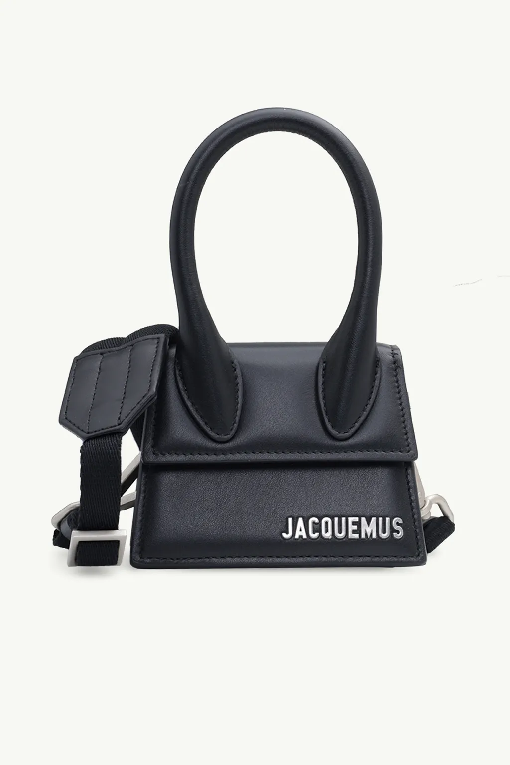 JACQUEMUS Le Chiquito Homme in Black with Cotton Strap 0