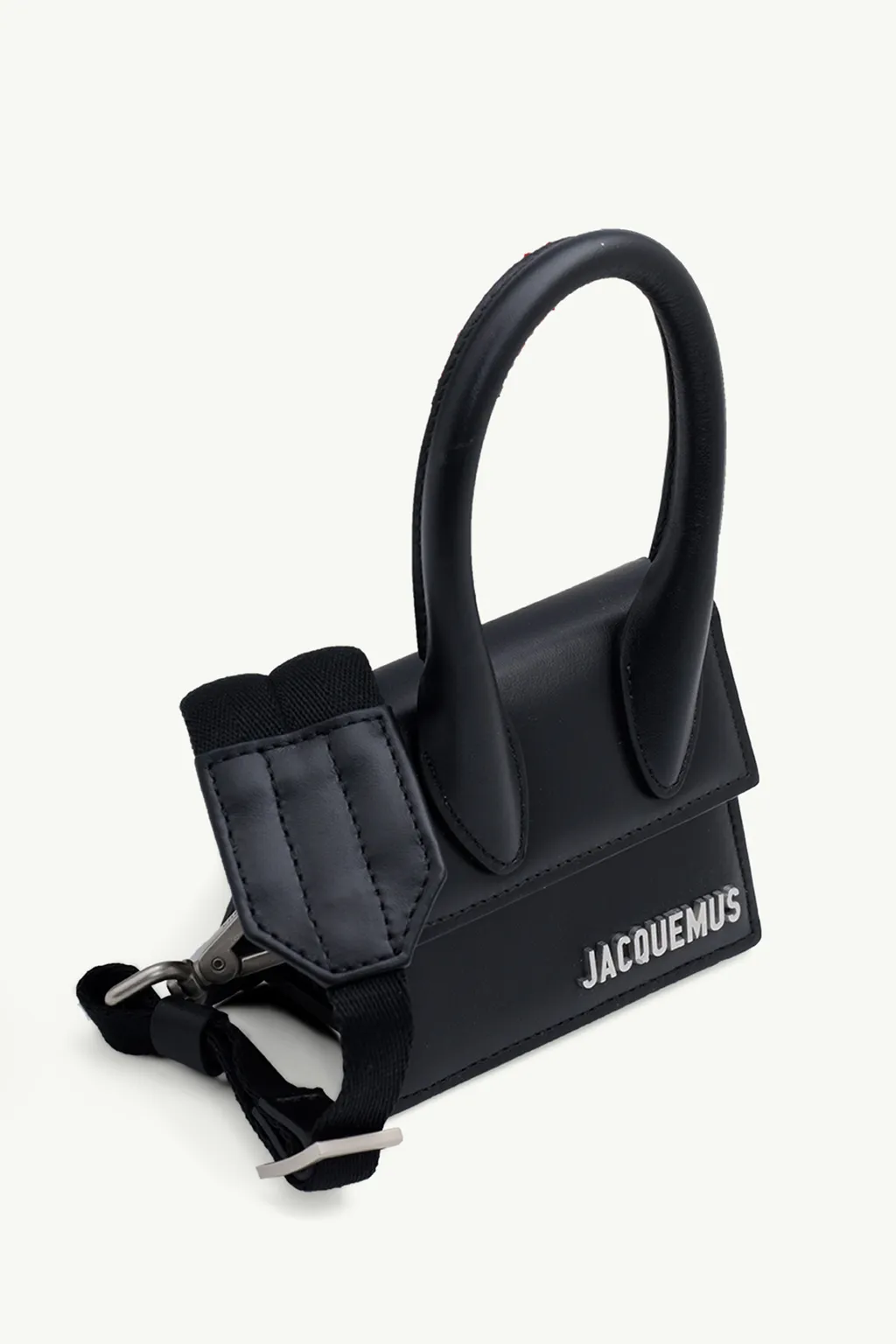 JACQUEMUS Le Chiquito Homme in Black with Cotton Strap 2