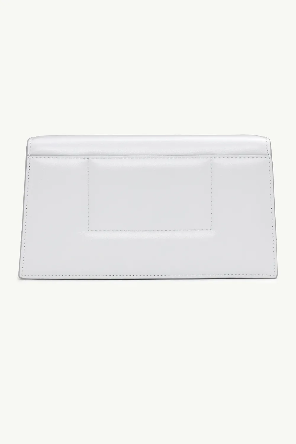 JACQUEMUS Le Bambino Homme Flap Shoulder Bag in Light Grey with Cotton Strap 1