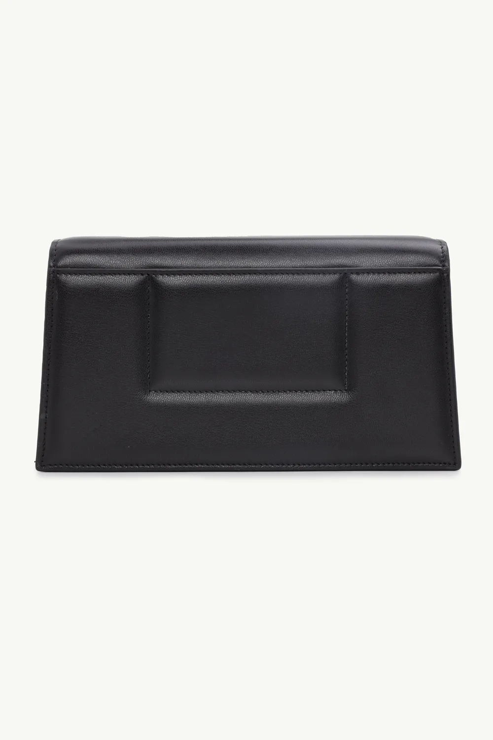 JACQUEMUS Le Bambino Homme Flap Shoulder Bag in Black with Cotton Strap 1