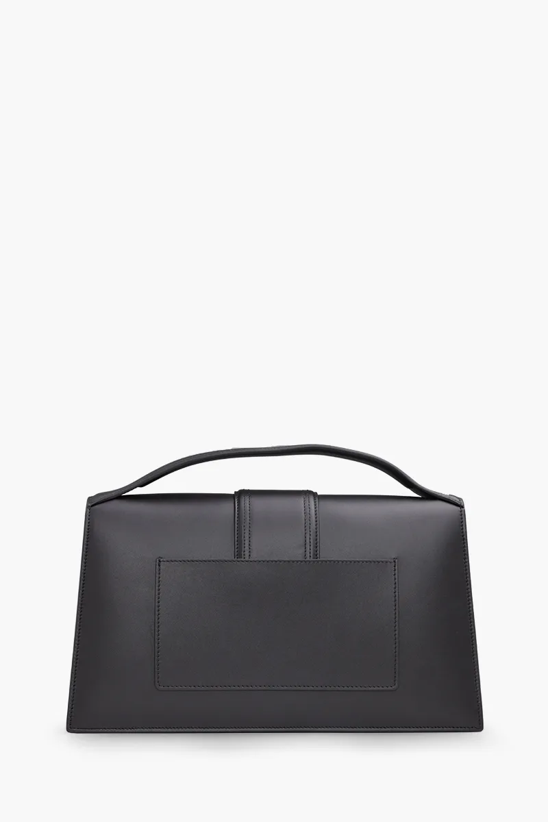 JACQUEMUS Le Bambinou Flap Bag in Black Smooth Leather 1