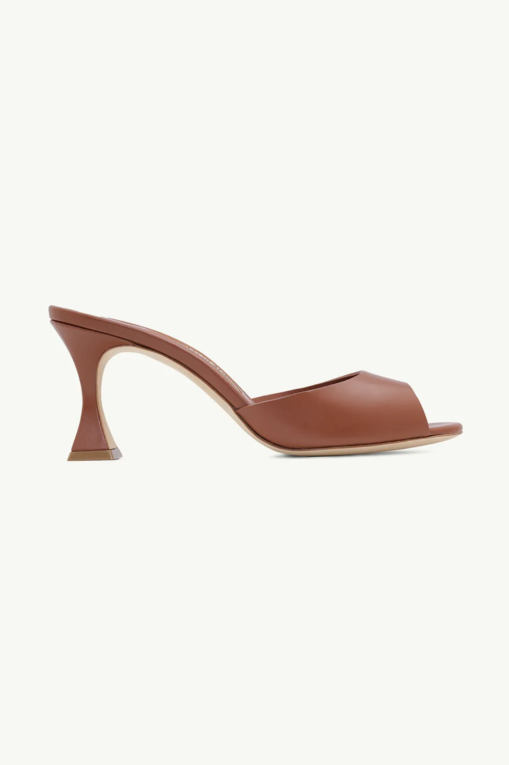MANOLO BLAHNIK Jadarona Mules 7cm in Brown Calf Leather 0