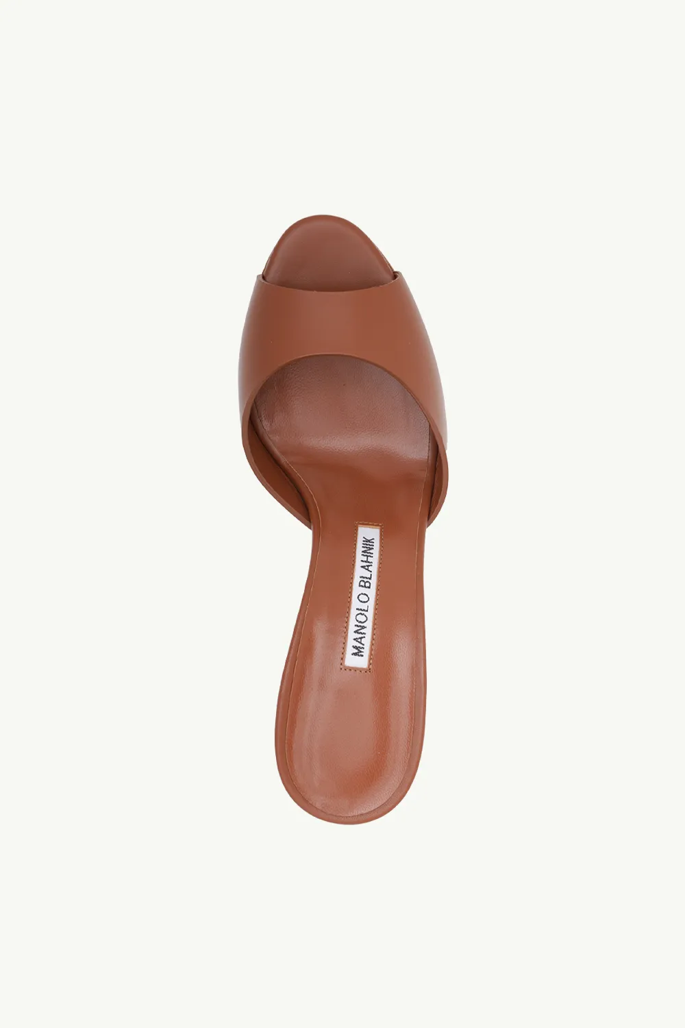 MANOLO BLAHNIK Jadarona Mules 7cm in Brown Calf Leather 3