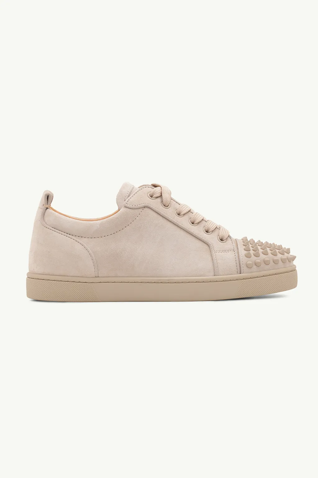CHRISTIAN LOUBOUTIN Men Louis Junior Spikes Orlato Sneakers in Calce Veau Velours 0