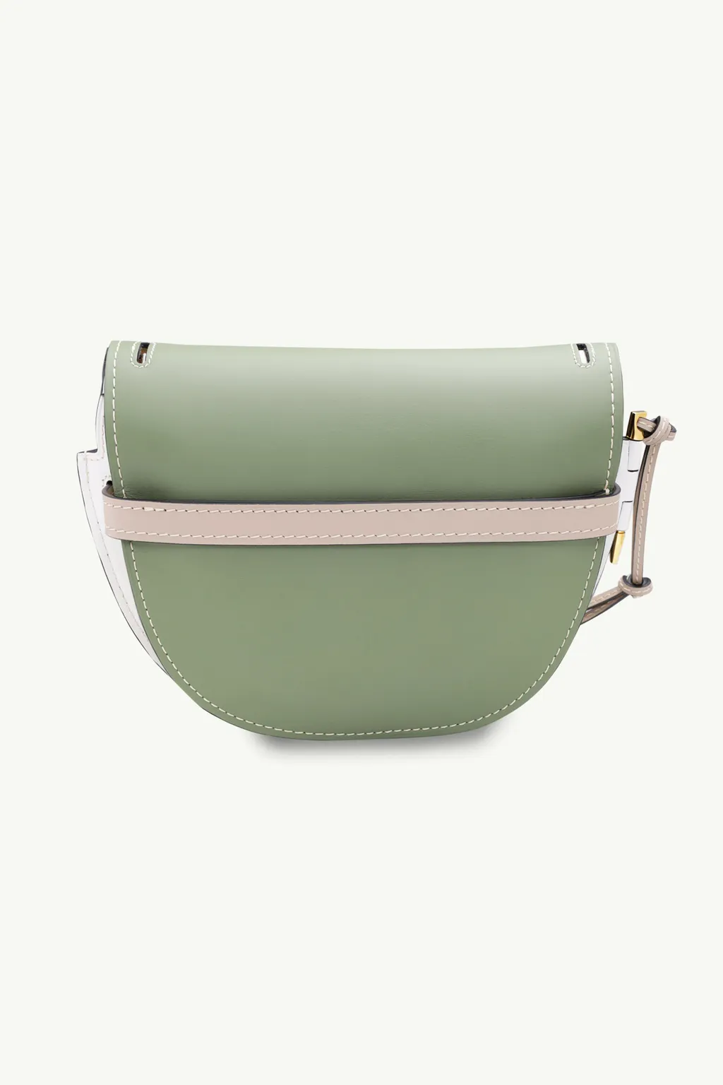 LOEWE Small Gate Shoulder Bag in Green/White/Mocca 1