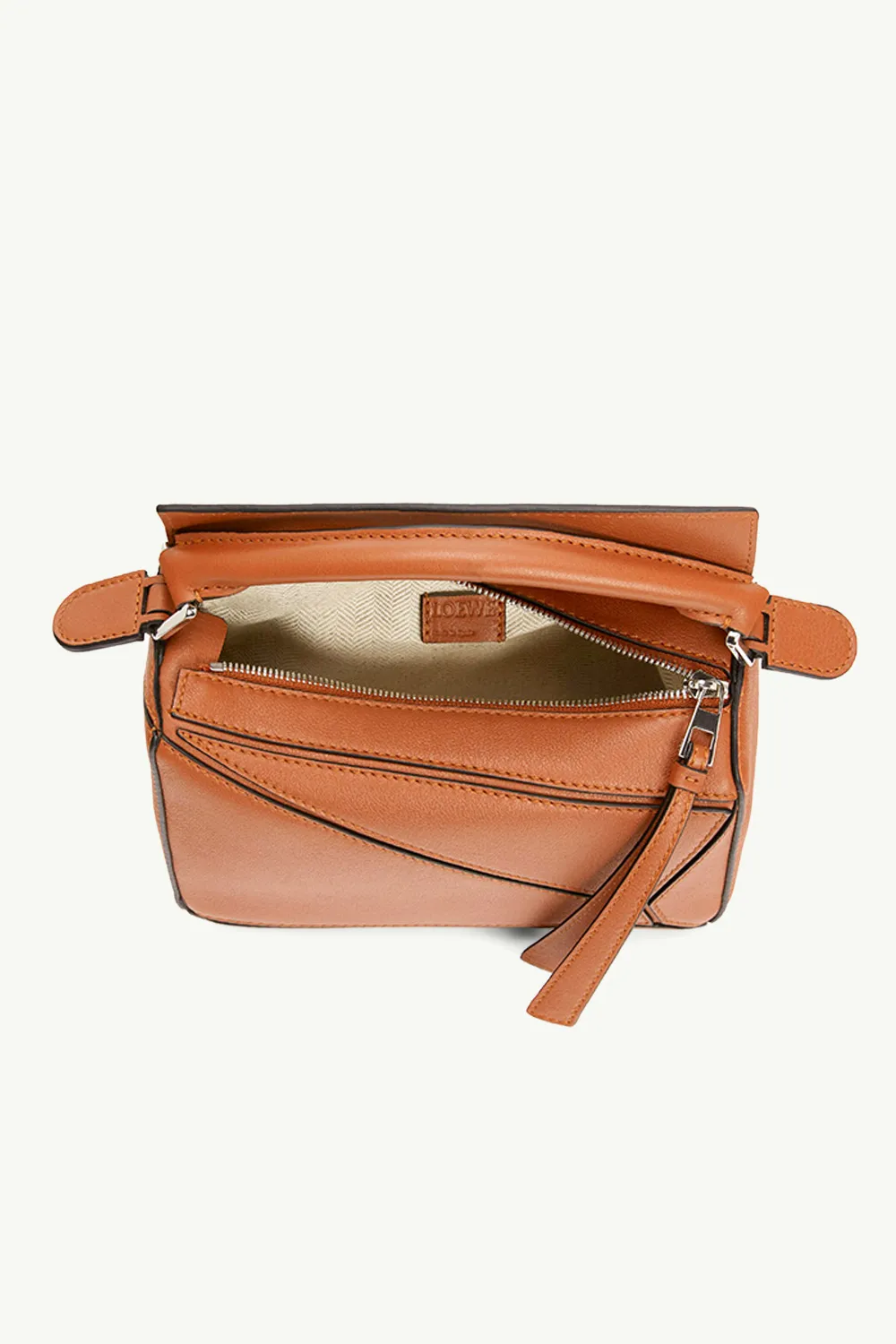 LOEWE Mini Puzzle Bag in Tan 3