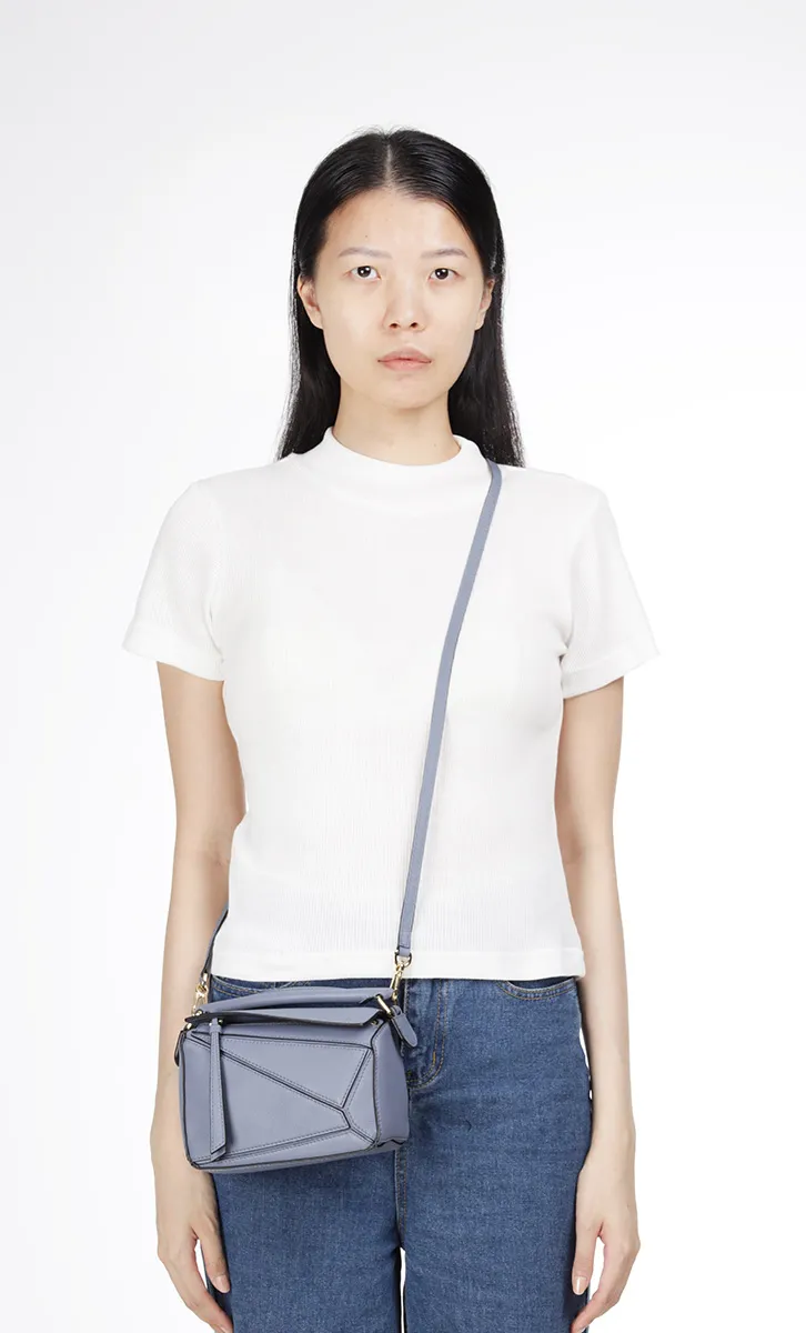 LOEWE Mini Puzzle Bag in Atlantic Blue 4