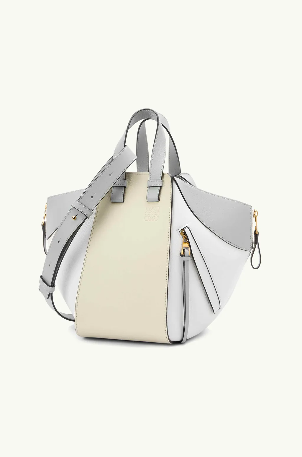 LOEWE Small Hammock Bag in Ash Grey/Marble Green 1