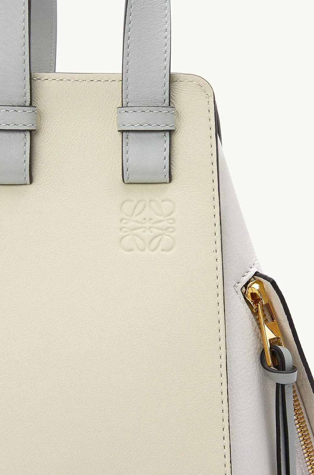 LOEWE Small Hammock Bag in Ash Grey/Marble Green 3