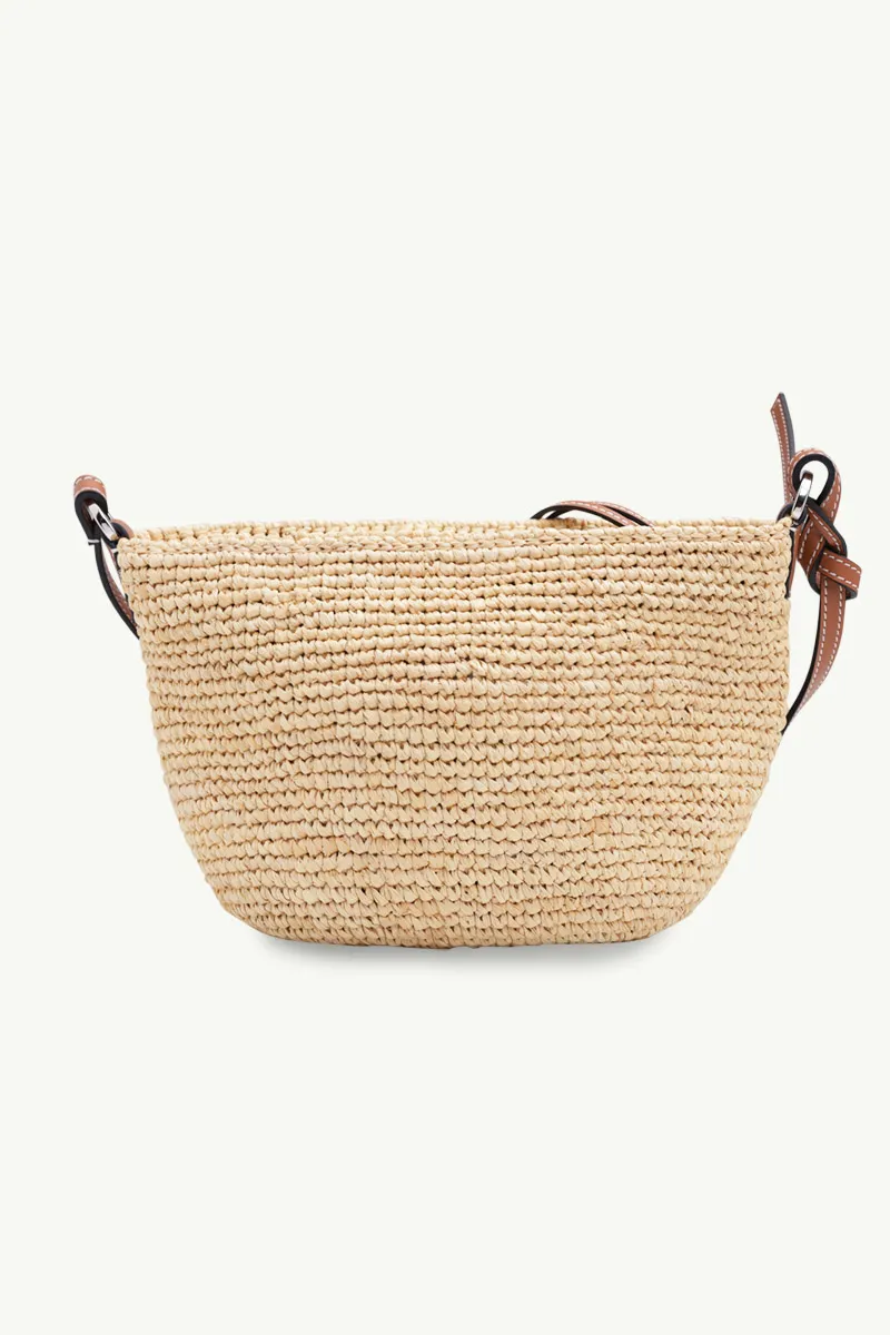 LOEWE Pochette Basket Bag in Natural Raffia/Tan 1