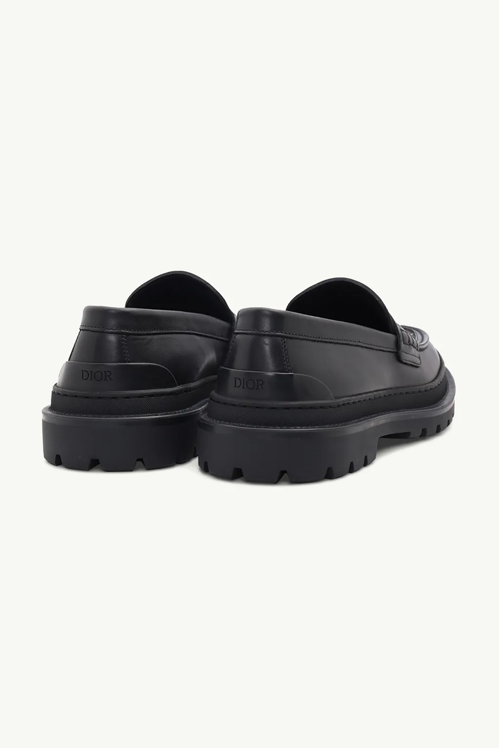 DIOR HOMME Explorer Oblique Loafers in Black Leather x Jacquard 2