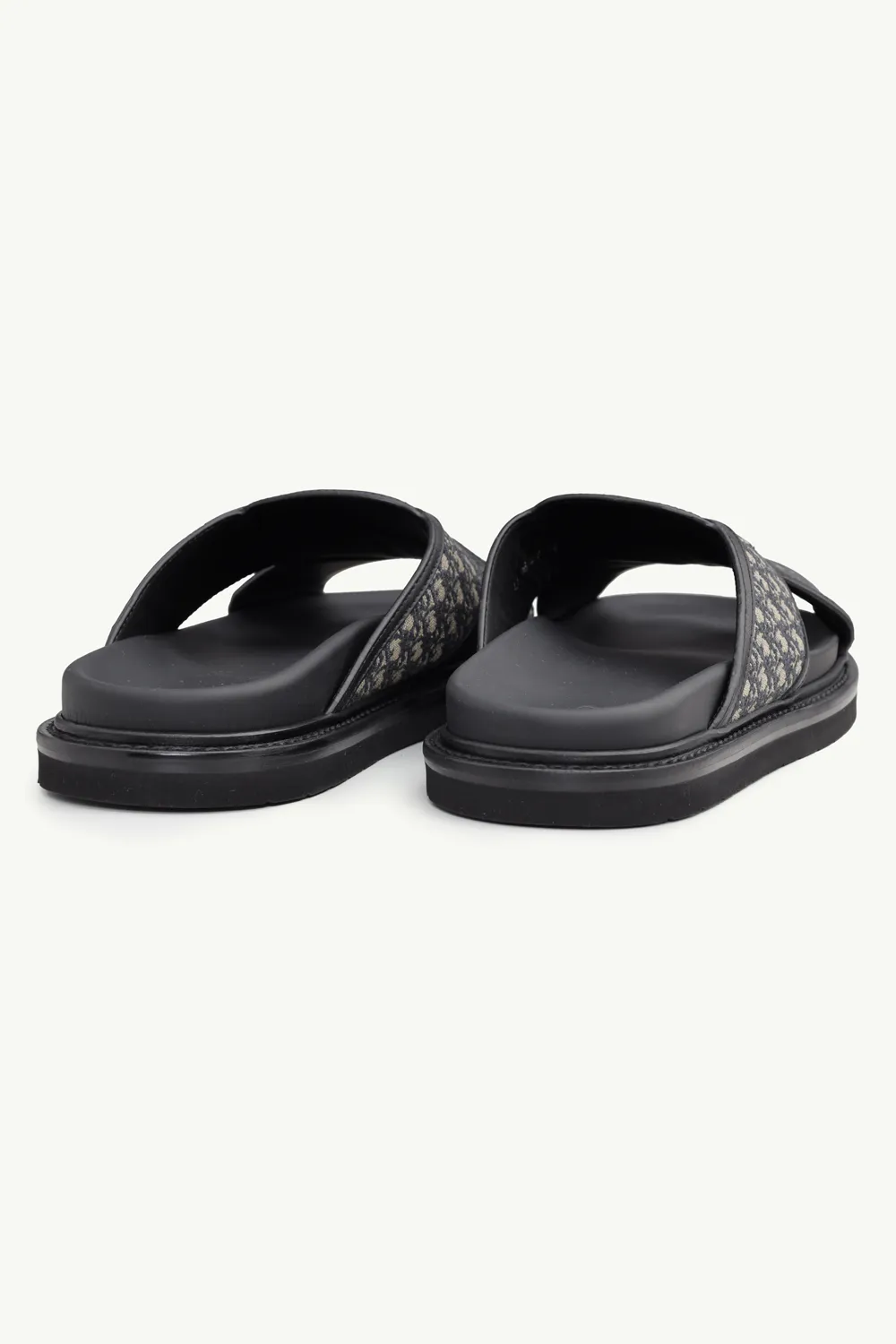 CHRISTIAN DIOR Aqua Oblique Crossover Strap Sandal in Deep Blue Multicolors 2