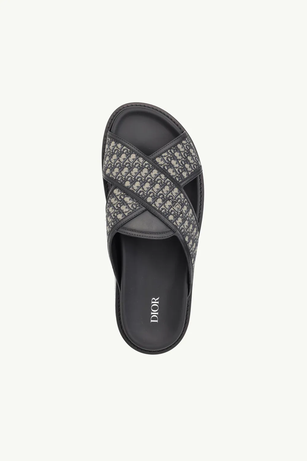 CHRISTIAN DIOR Aqua Oblique Crossover Strap Sandal in Deep Blue Multicolors 3