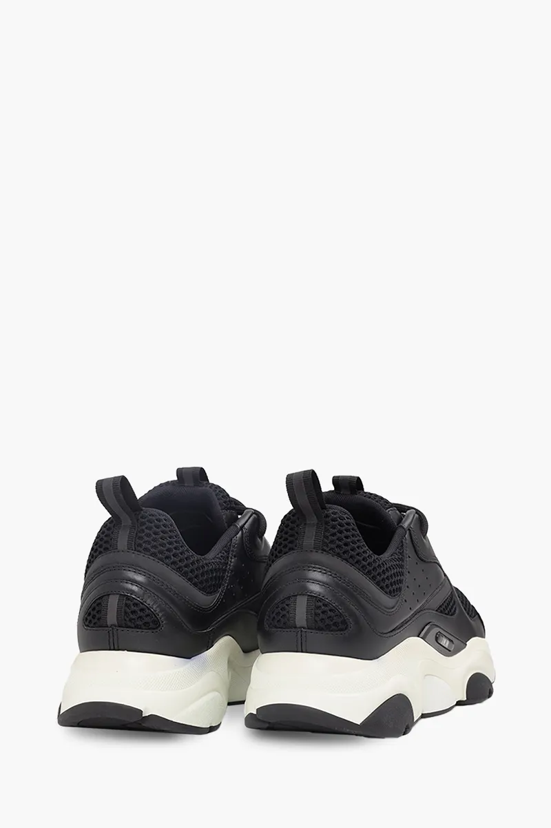 DIOR HOMME B22 Sneakers in Black Technical Mesh x Calfskin 2