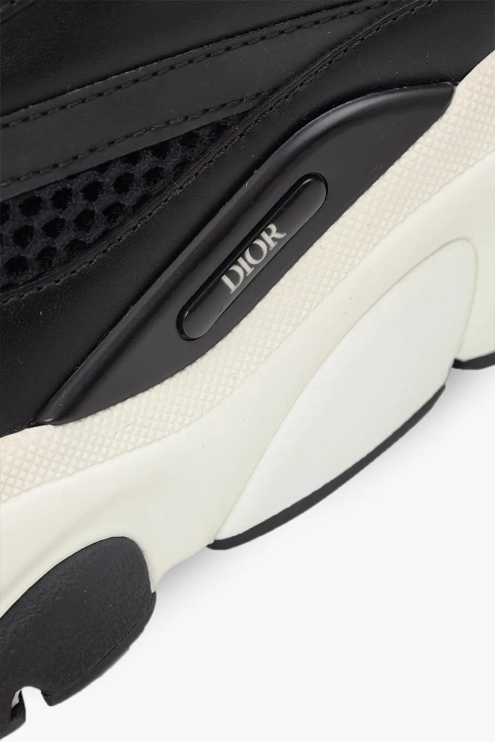 DIOR HOMME B22 Sneakers in Black Technical Mesh x Calfskin 4