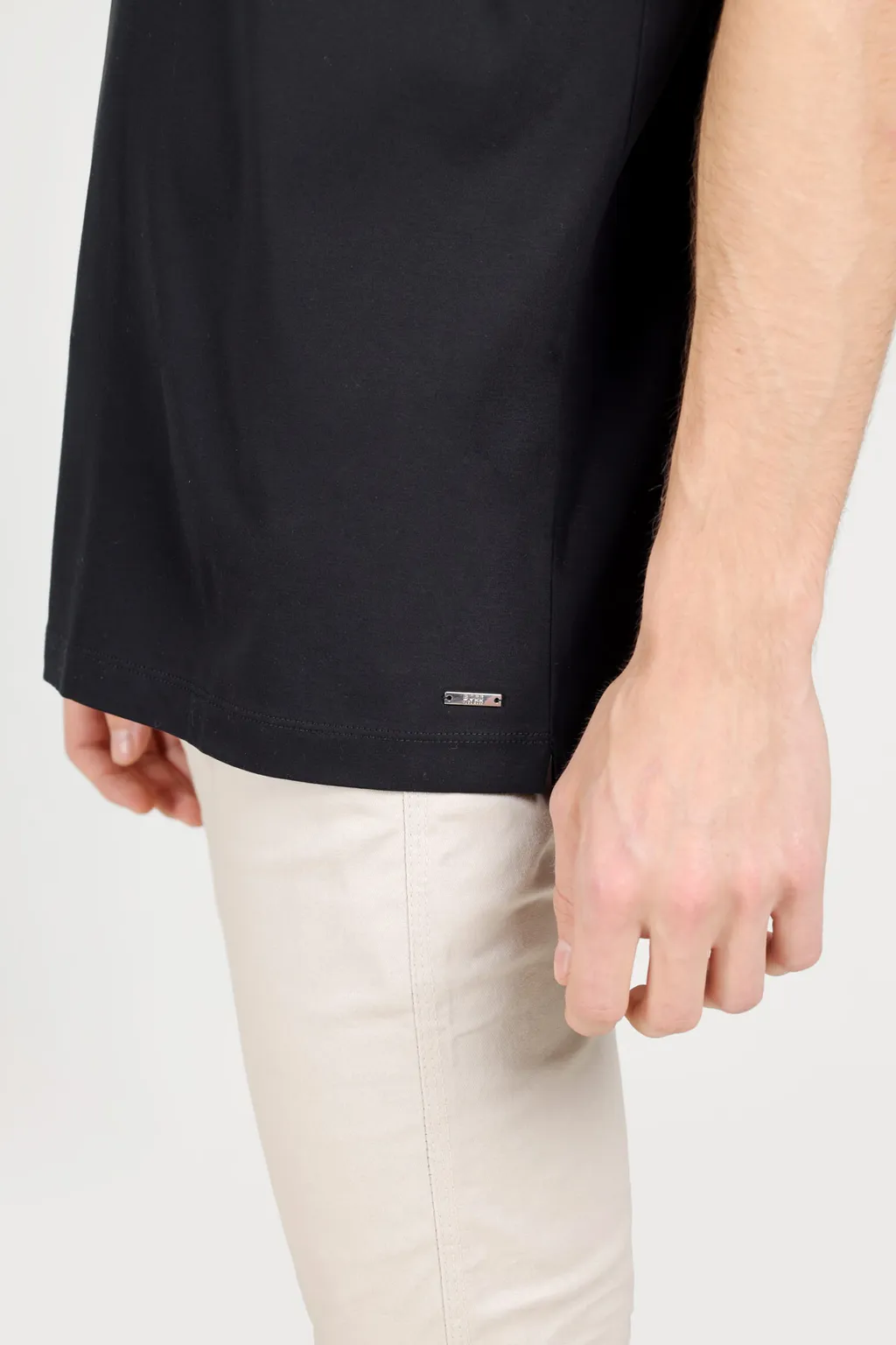 HUGO BOSS Men Regular Fit Polo Shirt in Black Italian Interlock Cotton 4
