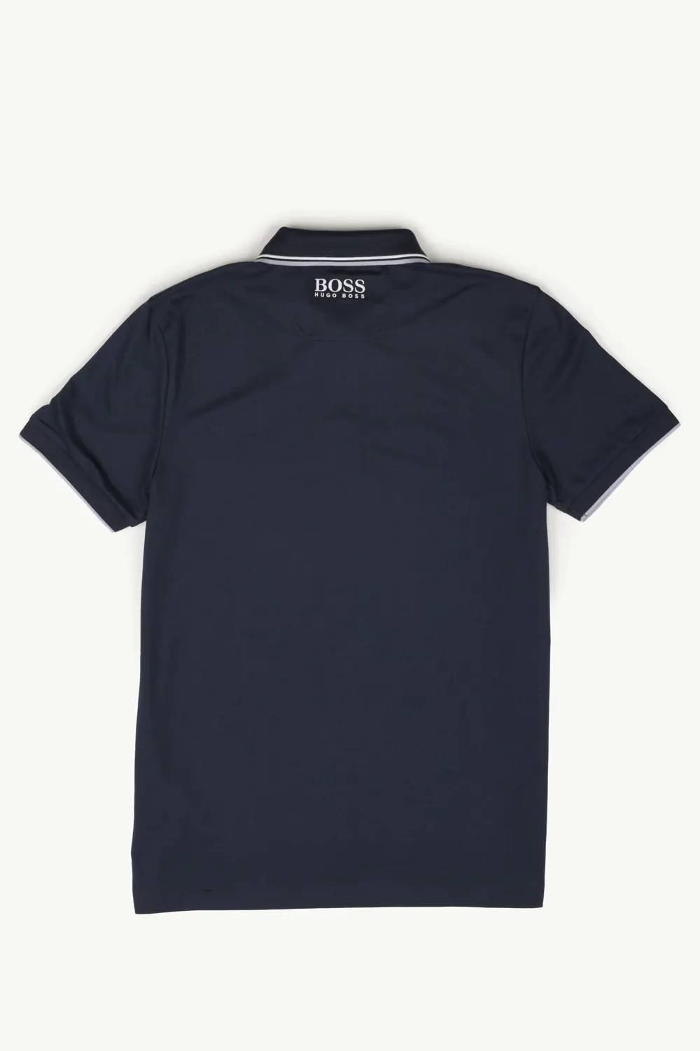 HUGO BOSS Men Regular Fit Active-Stretch Golf Polo Shirt in Dark Blue/White with S.Cafe 1