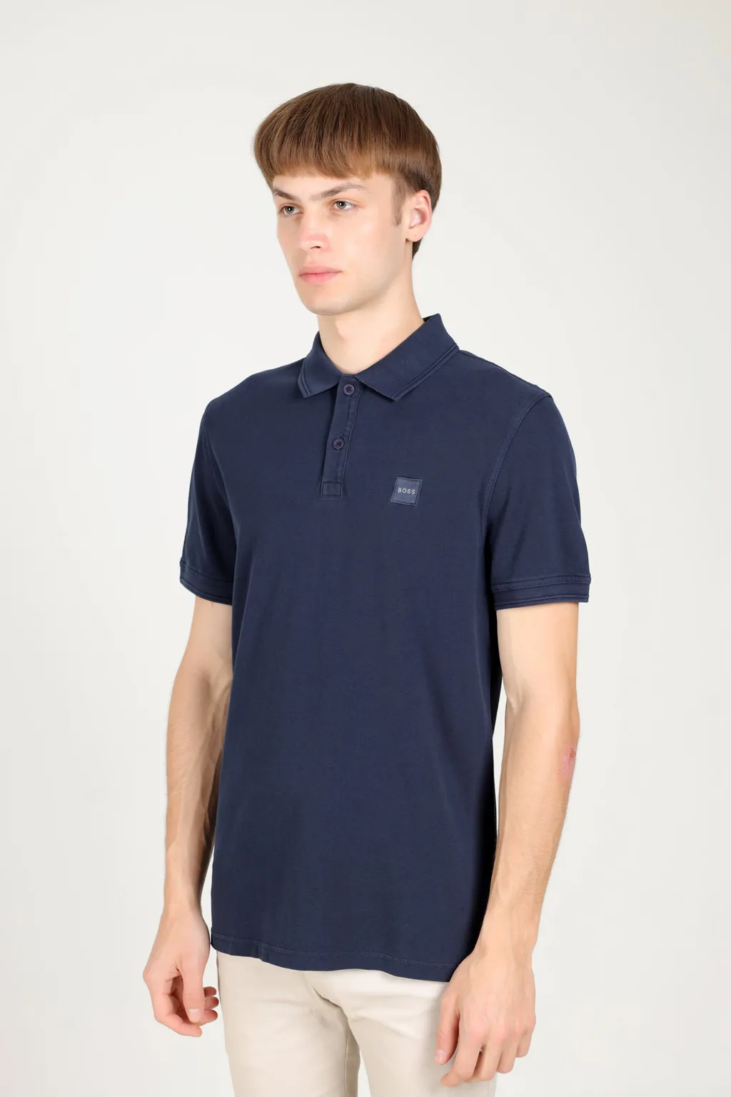 HUGO BOSS Men Prime 1 Slim Fit Polo Shirt in Dark Blue 3