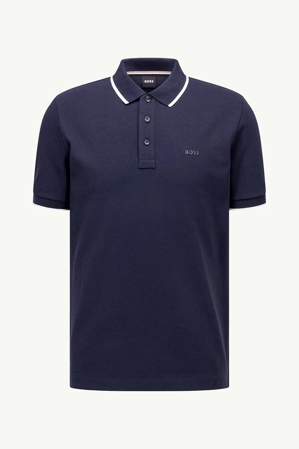 HUGO BOSS Men Parlay 145 Regular Fit Polo Shirt in Dark Blue with Tonal Logo 0