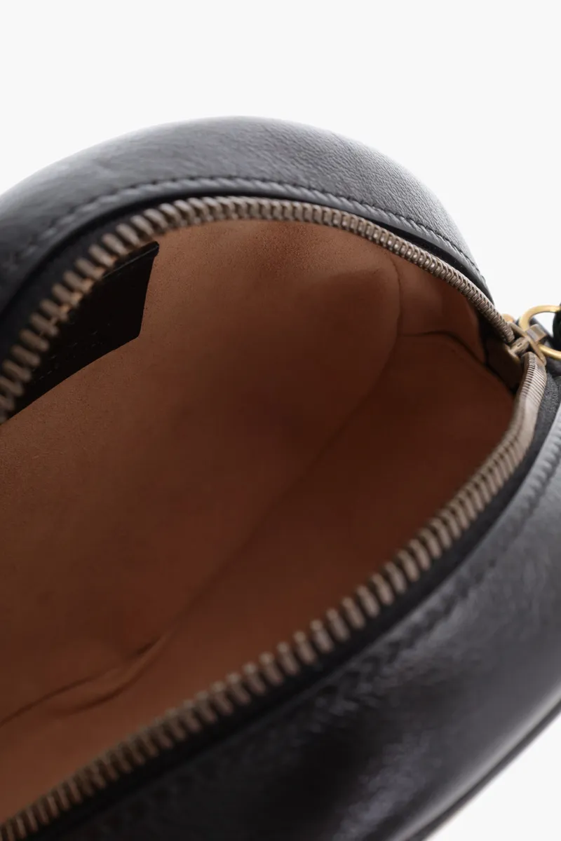 GUCCI Mini GG Marmont Round Shoulder Bag in Black 3