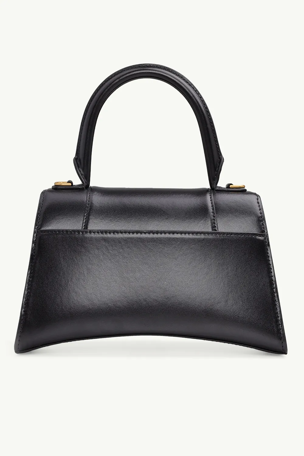 BALENCIAGA Hourglass Top Handle S in Black Shiny GHW 1