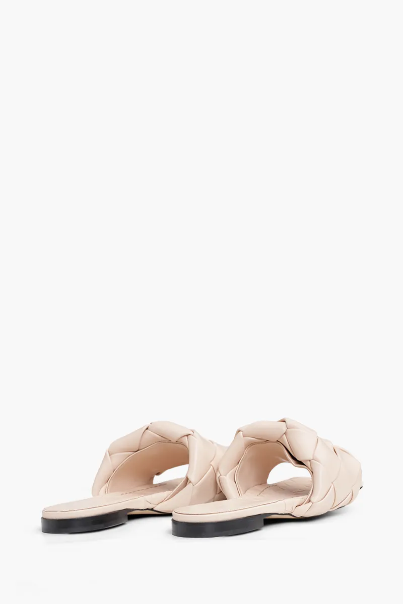 BOTTEGA VENETA BV Lido Woven Flat Sandals in Bandage 2
