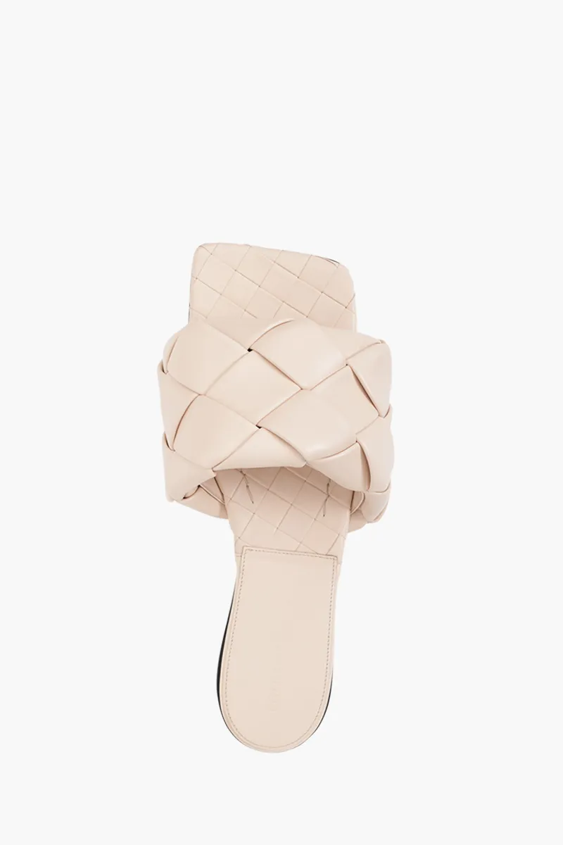 BOTTEGA VENETA BV Lido Woven Flat Sandals in Bandage 3