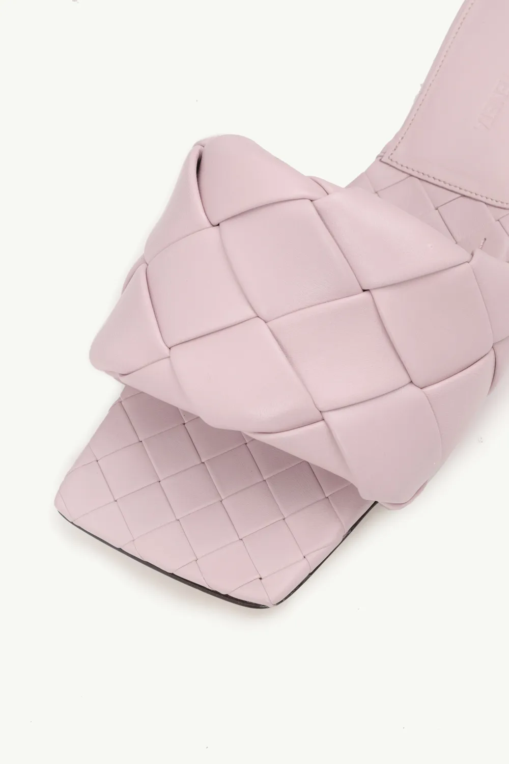 BOTTEGA VENETA BV Lido Woven Flat Sandals in Magnolia 4