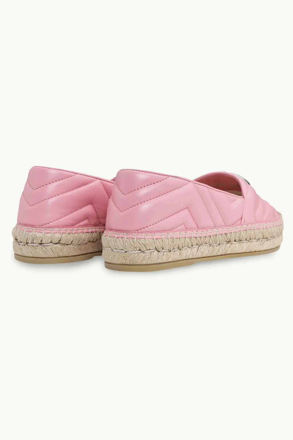 GUCCI Women GG Matelasse Espadrilles in Pastel Pink SHW 2