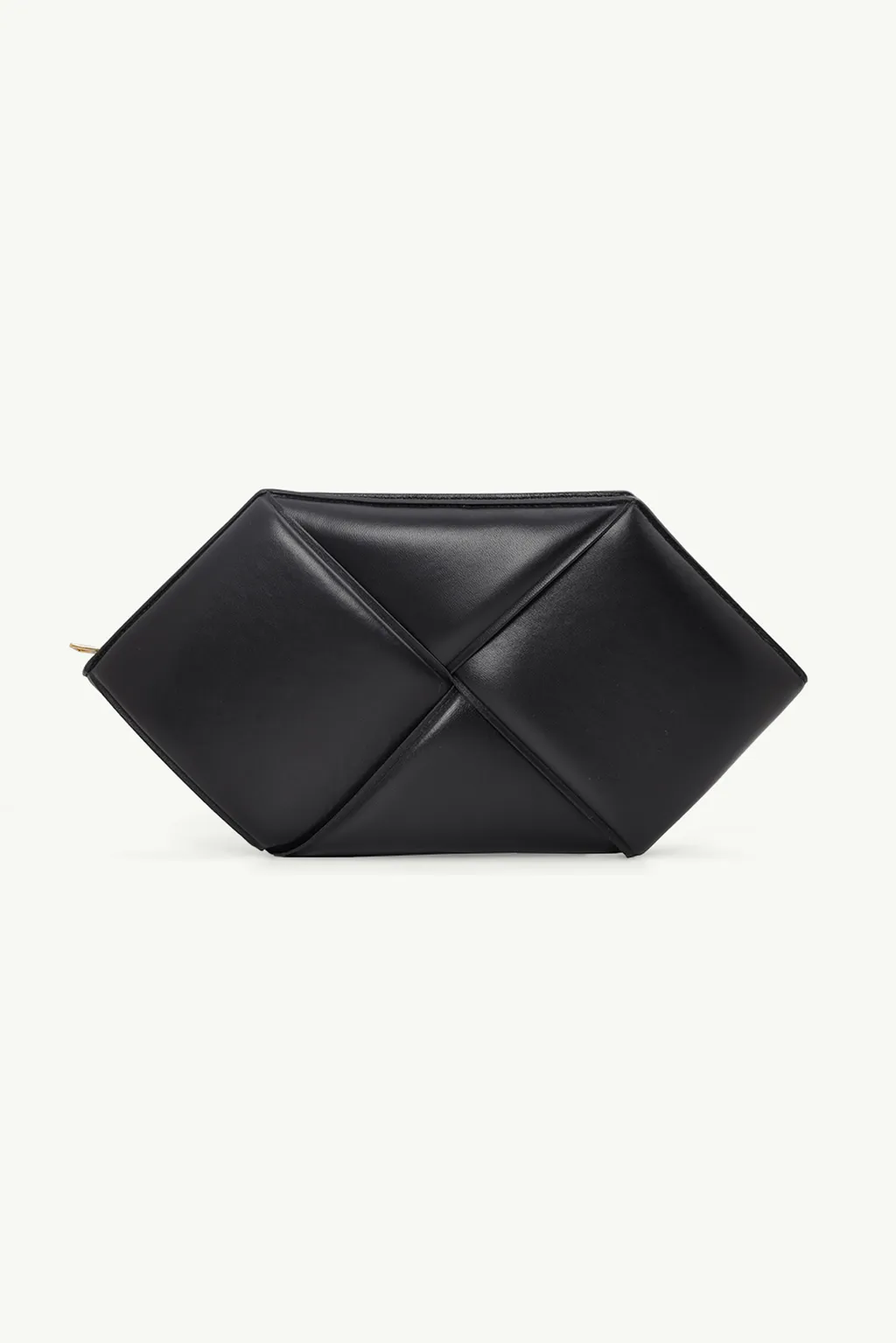 BOTTEGA VENETA Maxi Intrecciato Sharp Clutch in Black Calf 0