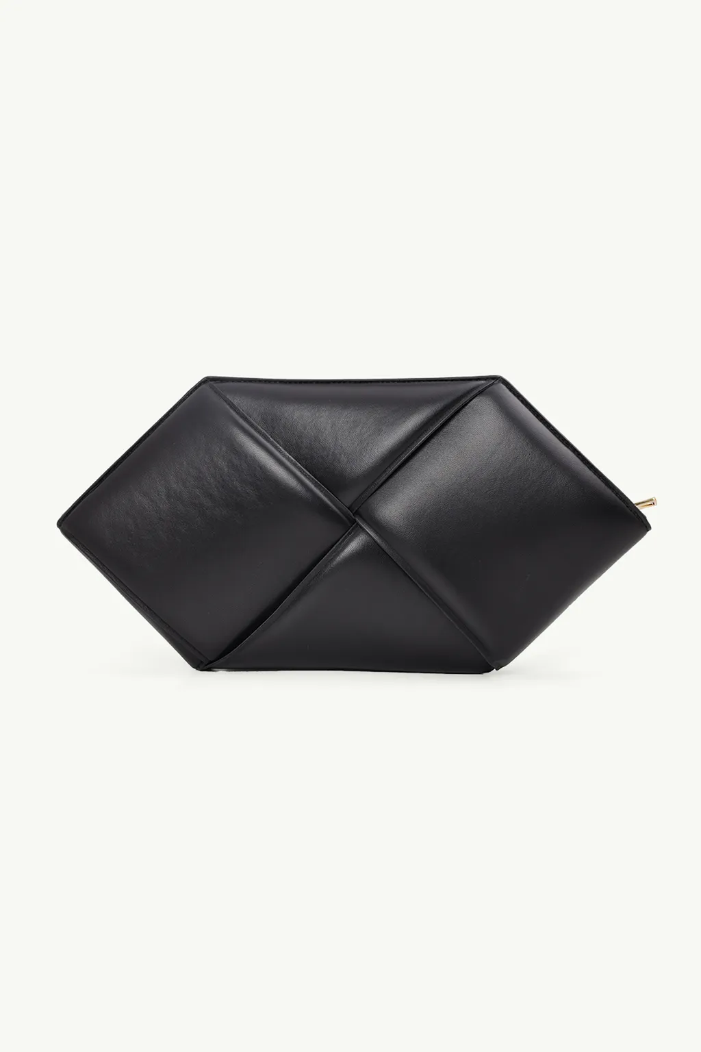 BOTTEGA VENETA Maxi Intrecciato Sharp Clutch in Black Calf 1