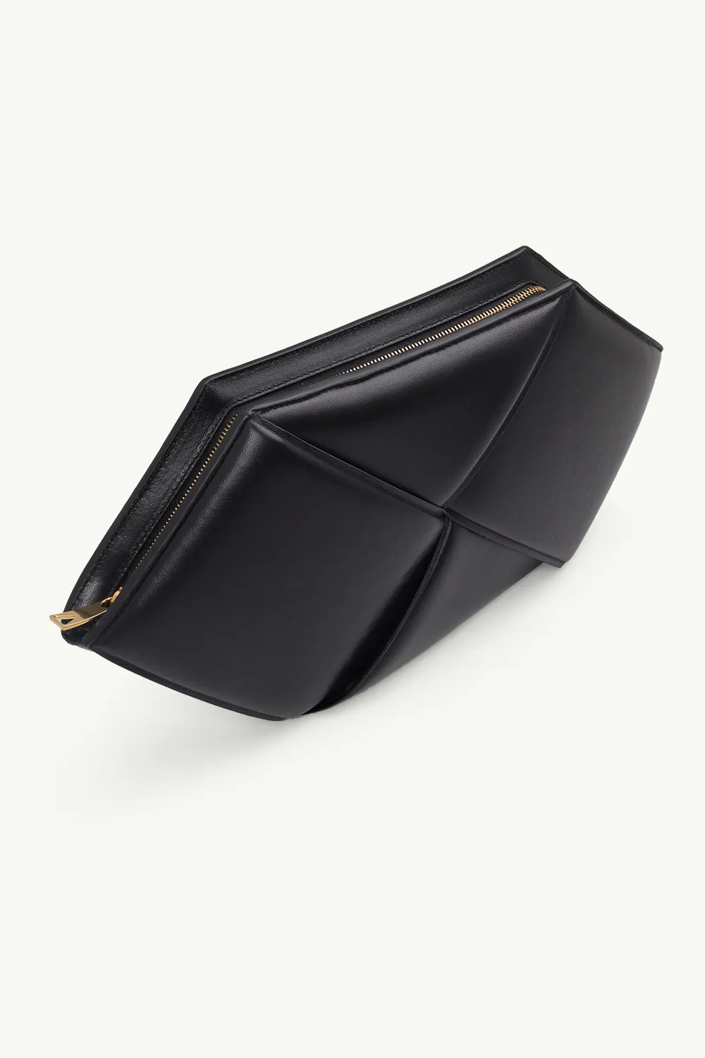 BOTTEGA VENETA Maxi Intrecciato Sharp Clutch in Black Calf 2